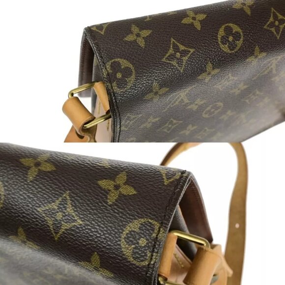 LOUIS VUITTON Cartouchiere MM Shoulder Bag Monogram Leather Brown - Picture 12 of 16